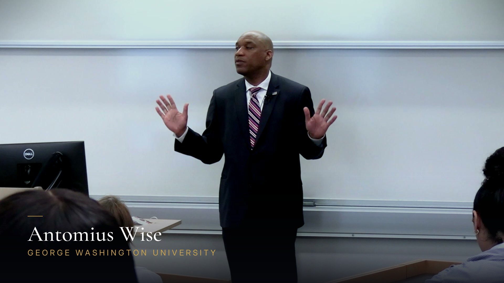 Antomius Wise delivering executive education at George Washington University